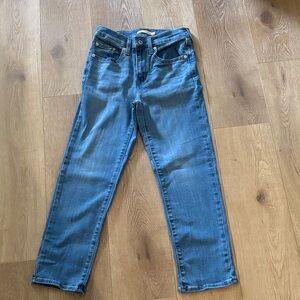 Levis 724 High Rise Straight Denim Jeans - Size 27